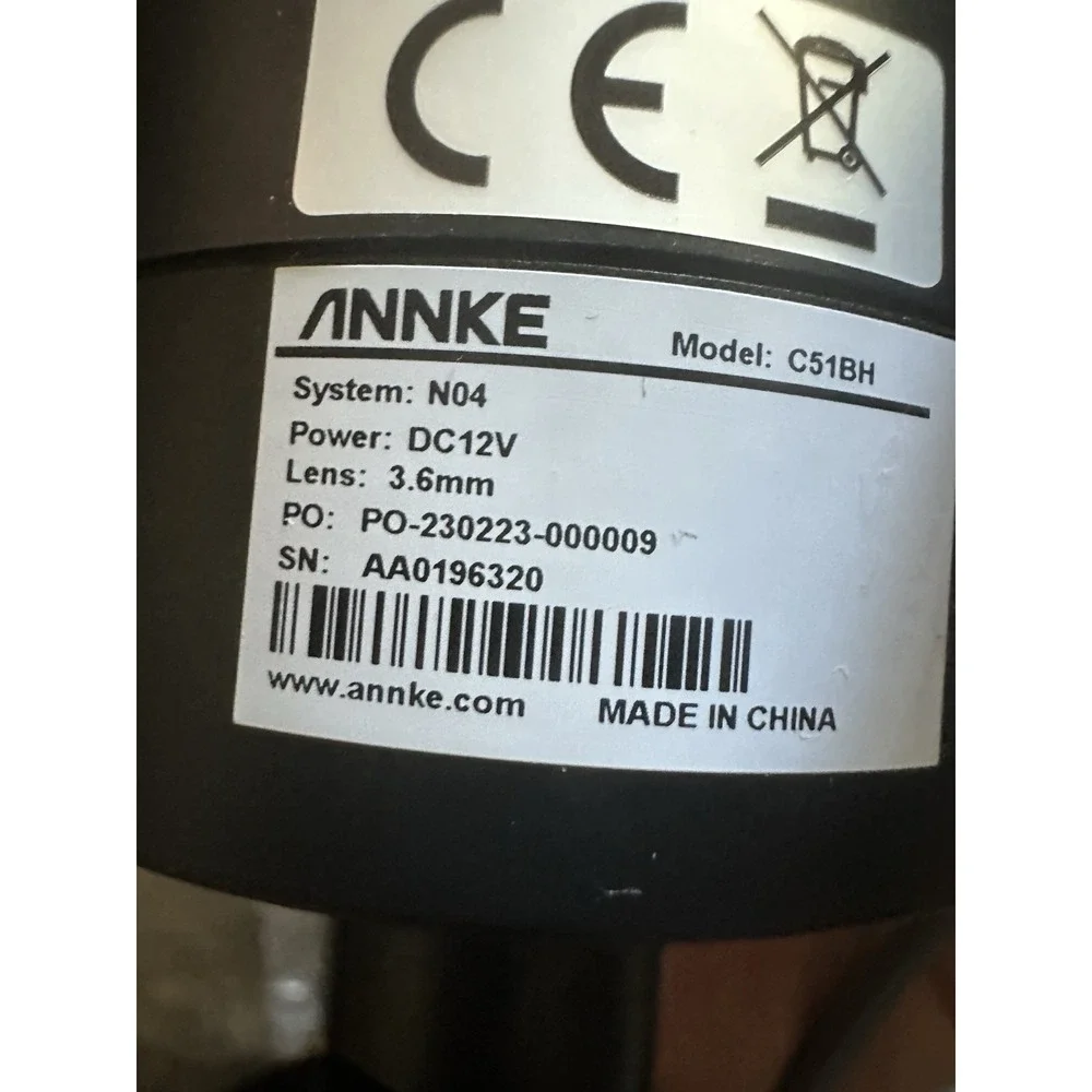ANNKE C51BG SECURITY CAMERA FOR N04 SYSTEMS 2G